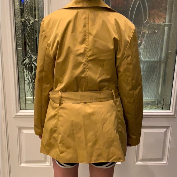 Sandro Studio mustard yellow raincoat - Picture 3 of 4